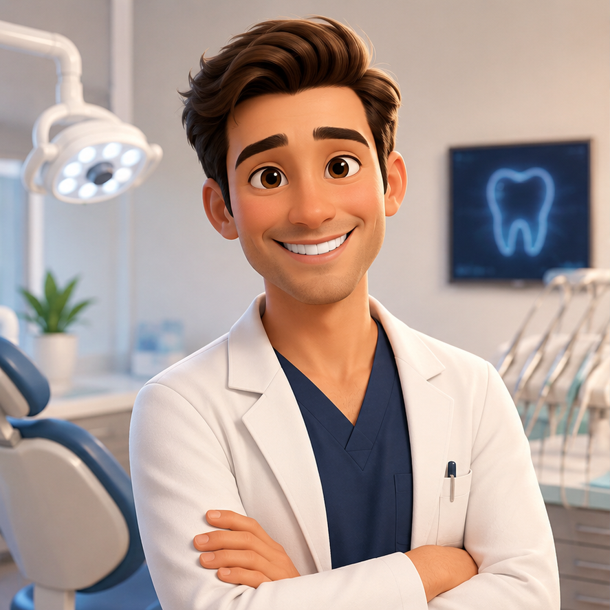 Stock portrait — Dr. Ajay Thaker at Dr Ajay. K. Thaker Dental Clinic